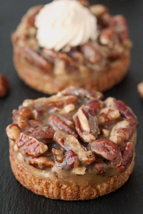 Gluten-Free<br />
Mini Caramel Pecan Tarts on My Baking Addiction