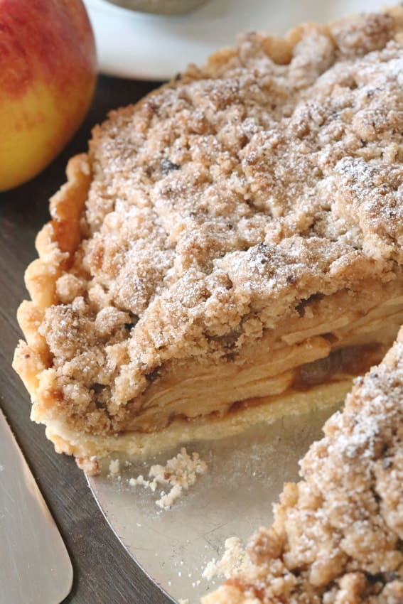Gluten-Free Apple Tart has an amazing thick crumb topping. Seconds, please!