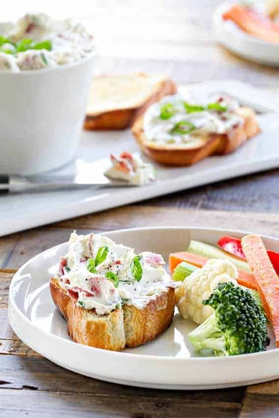 Dried Beef Dip is made with only 3 ingredients and pairs perfectly with just about anything from crackers to fresh veggies. This dip is always one of the first to disappear!