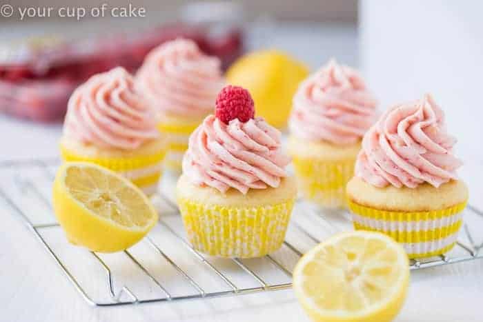 Raspberry Lemonade Cupcakes are perfect for summer. They're sweet, tart, and totally delicious!