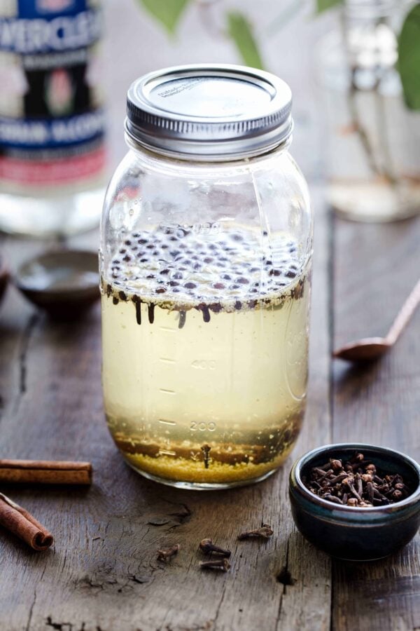 This festive Mulling Spiced Vodka is just the thing to make your holiday party merry and bright. Perfect for the holiday season!