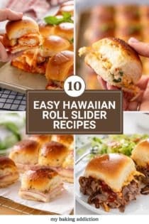 Collage of four slider recipe images. Text overlay includes post name.